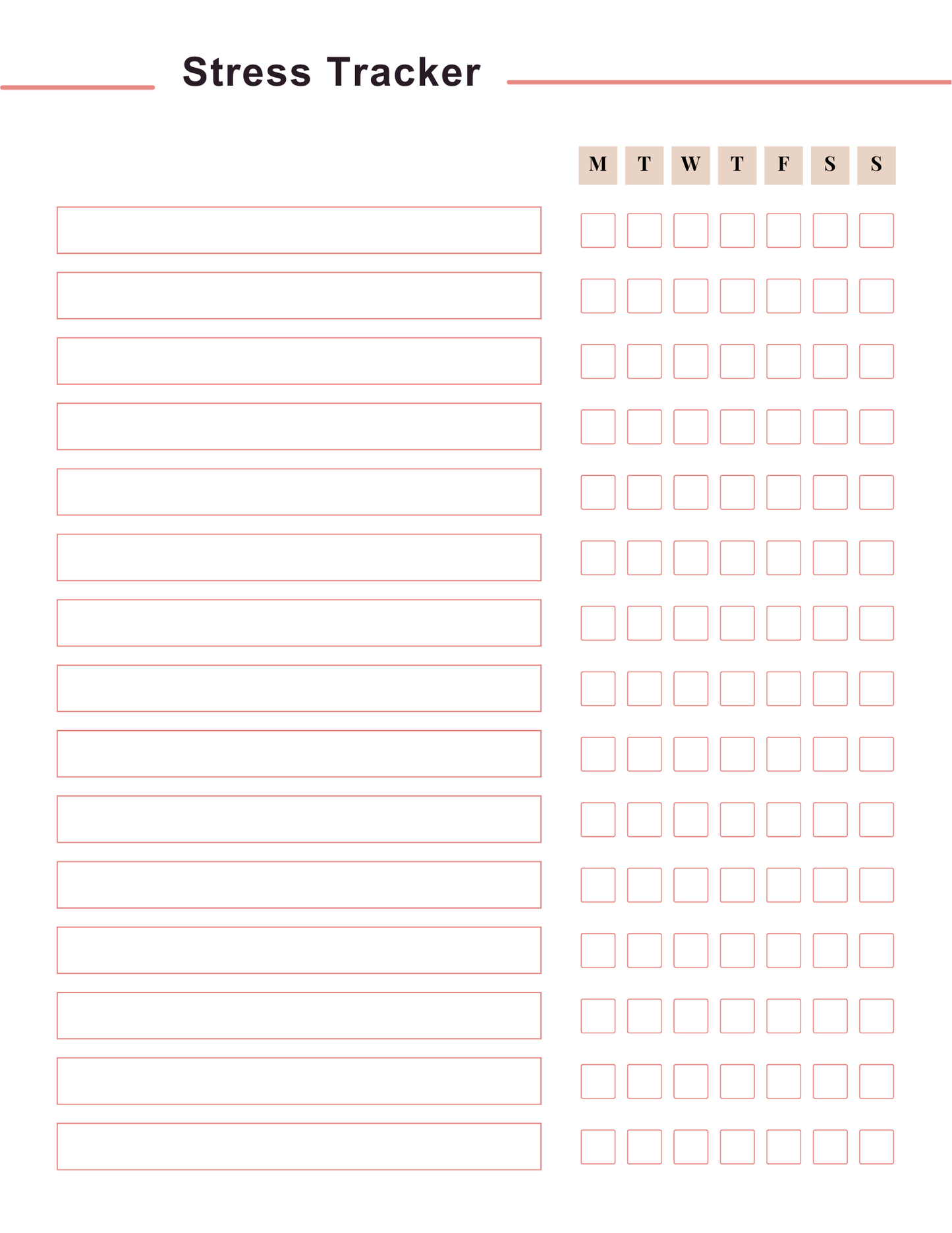 Stress Processing Journal
