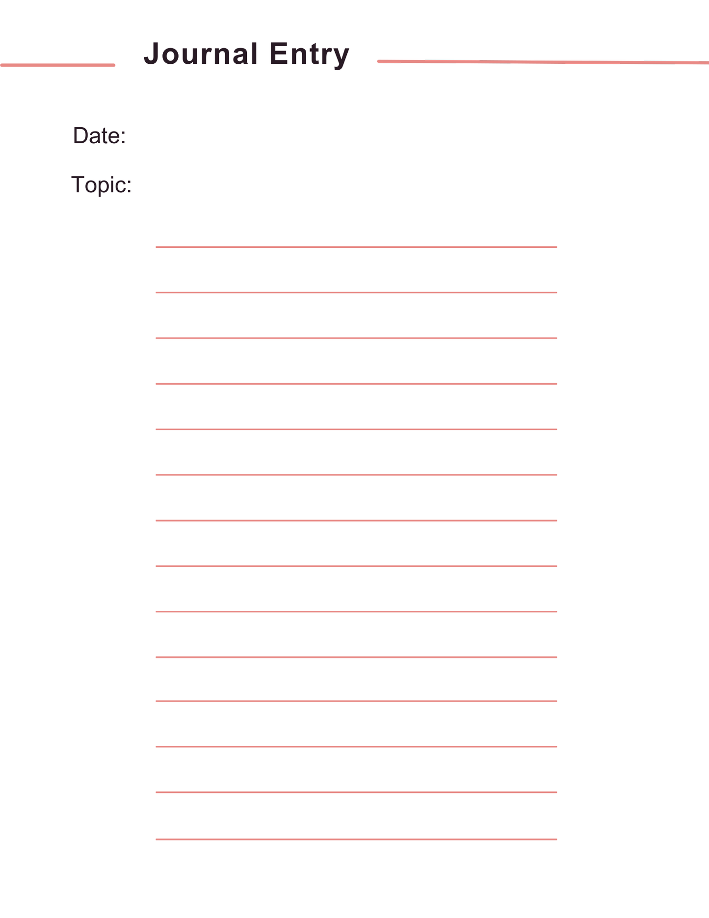 Stress Processing Journal