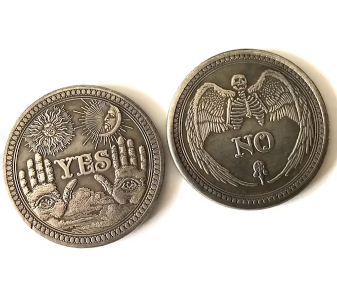 Witch Divination Yes / No Coin