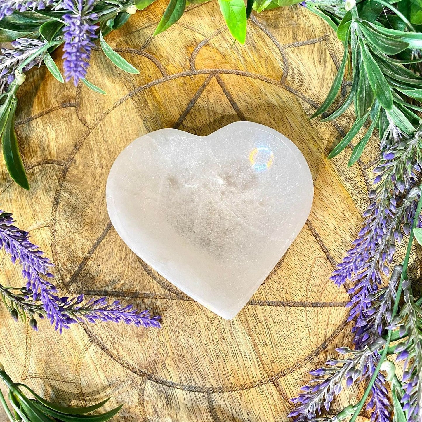 Selenite Heart Bowl