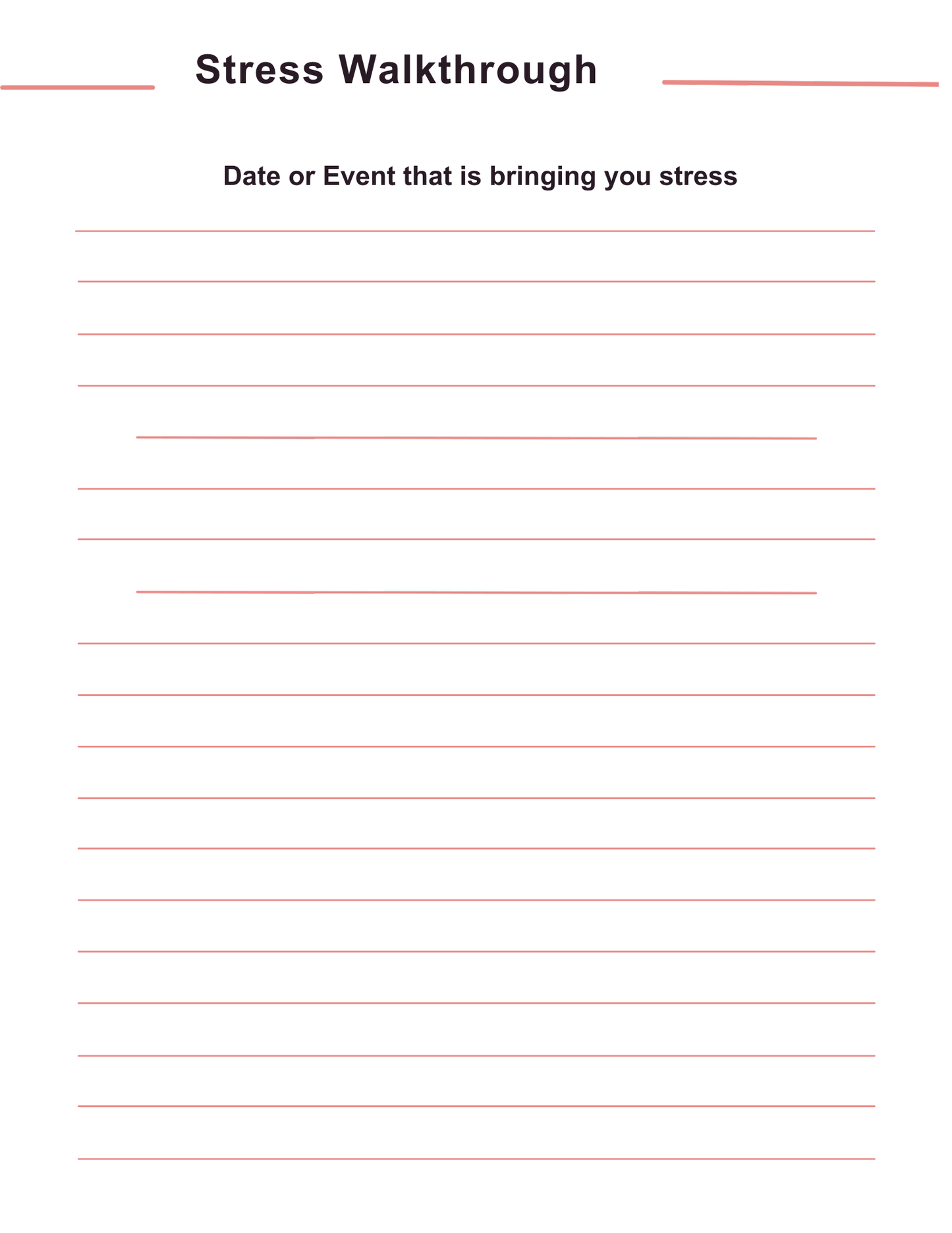 Stress Processing Journal