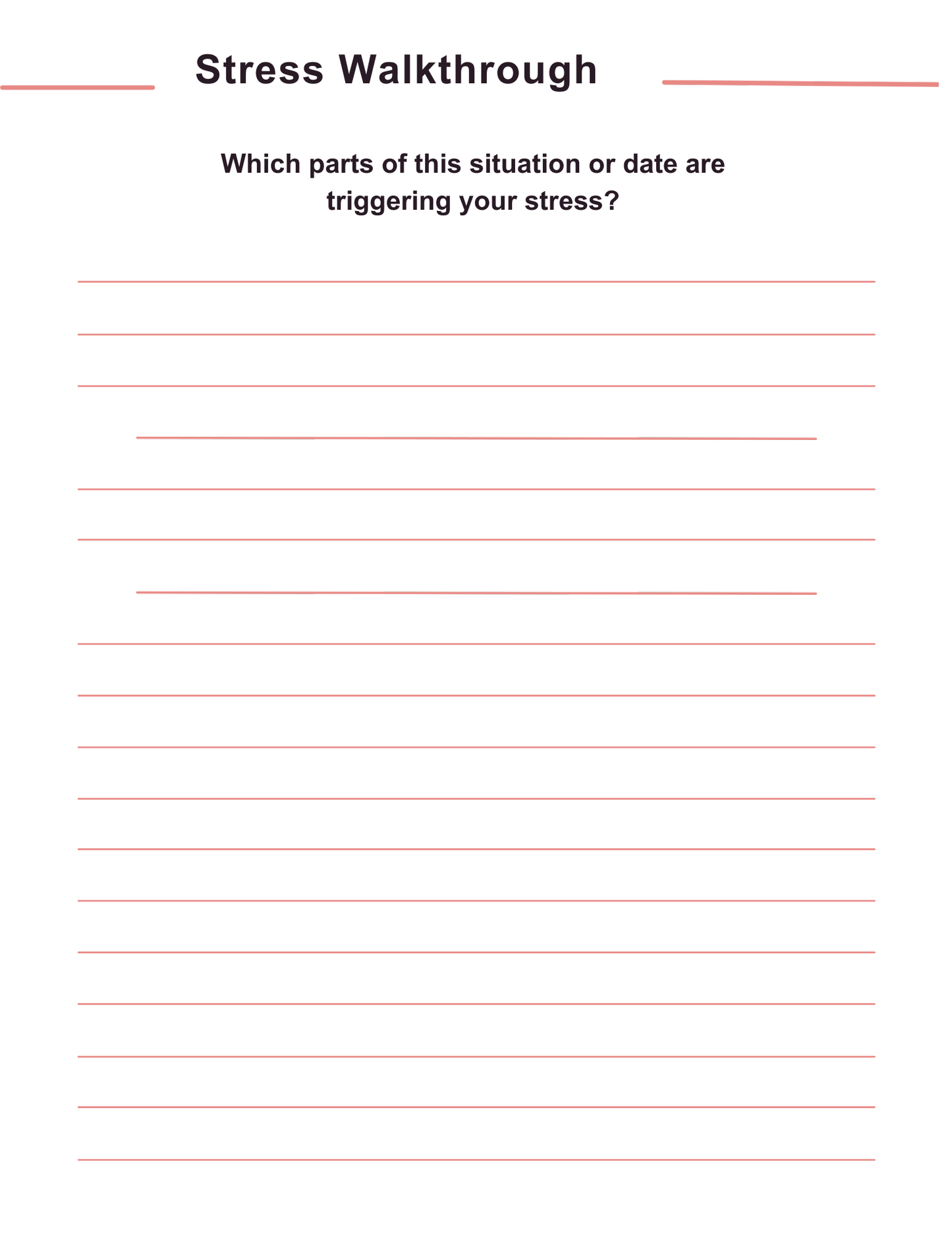 Stress Processing Journal