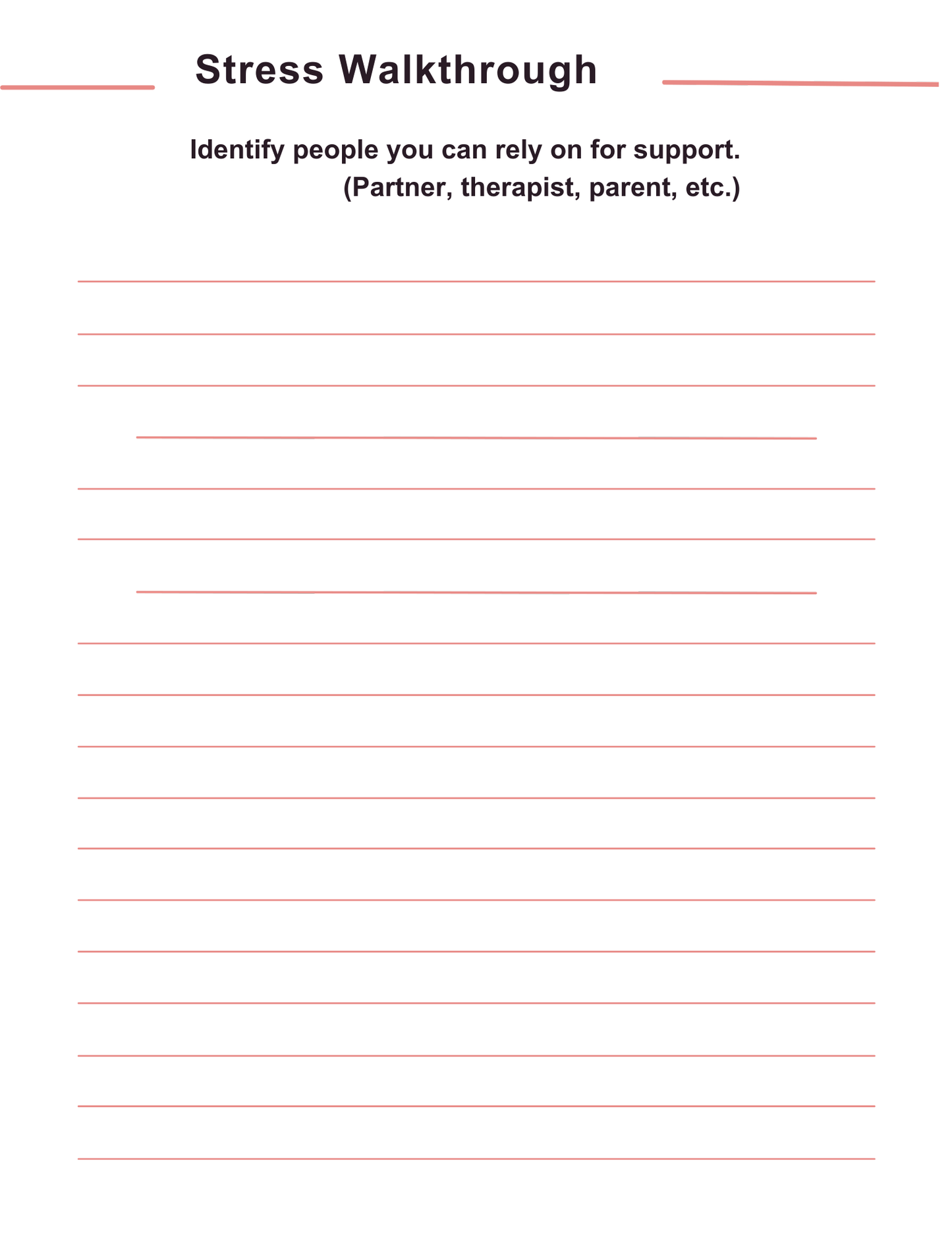 Stress Processing Journal