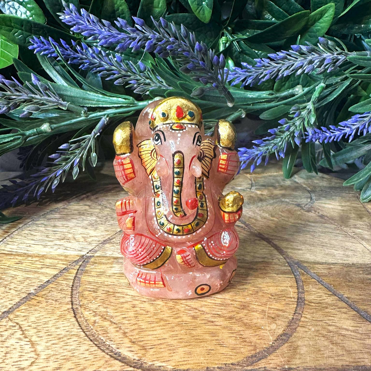 Rose Quartz Ganesha