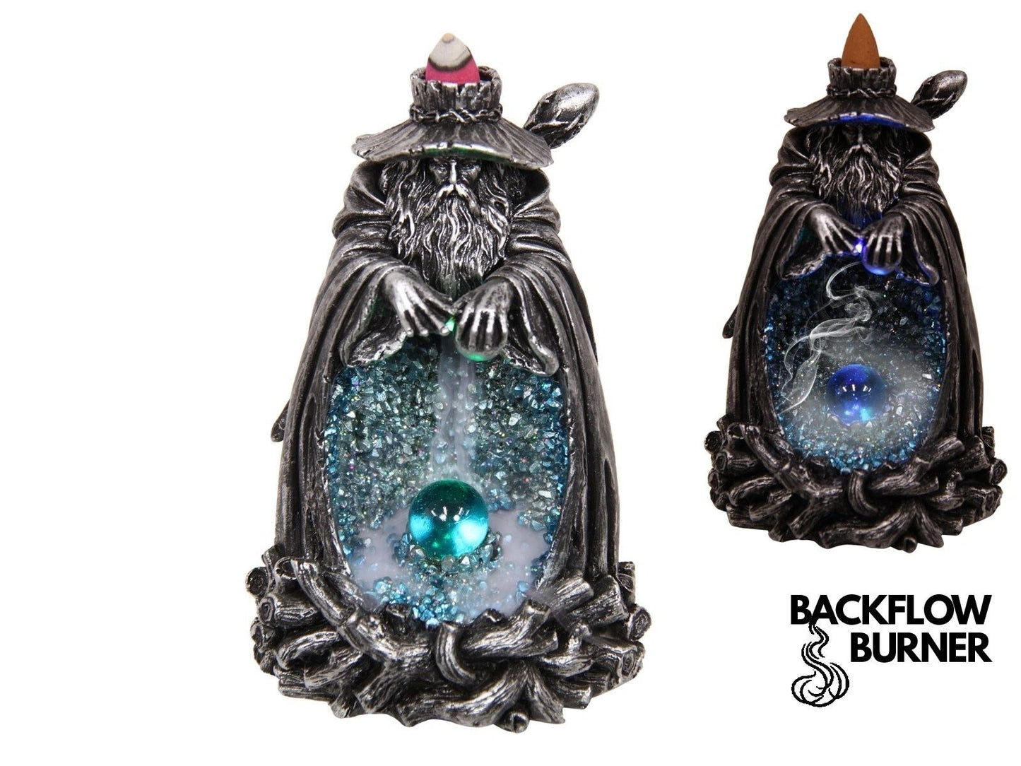 Wizard Incense Backflow with Led Light Crystal