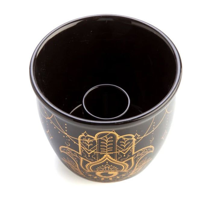 Wild Scents Hamsa Ceramic Smudge Bowl