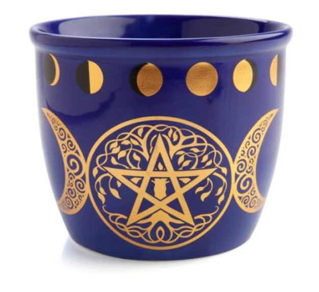 Wild Scents Pentacle Ceramic Smudge Bowl