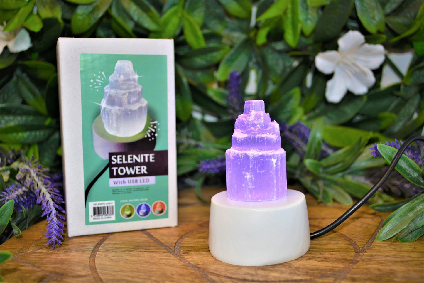 Selenite USB Led Light Tower