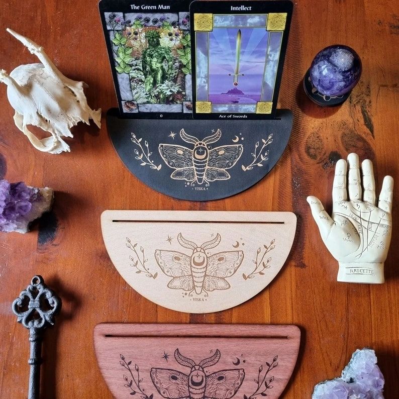 Moth Tarot & Oracle Card Display Stand