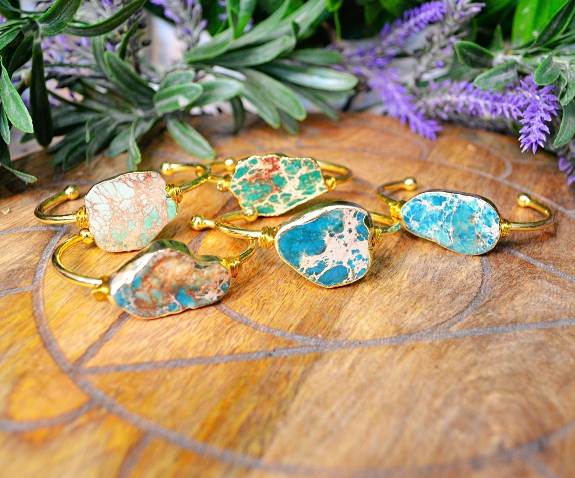 Jasper Bangle - Forest Green/Blue