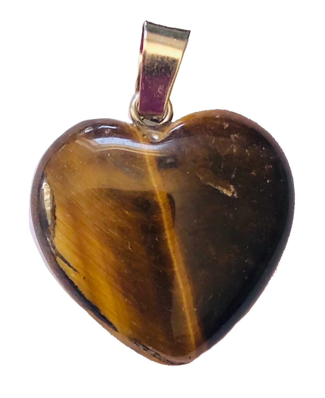 Tiger Eye Heart Crystal Pendant