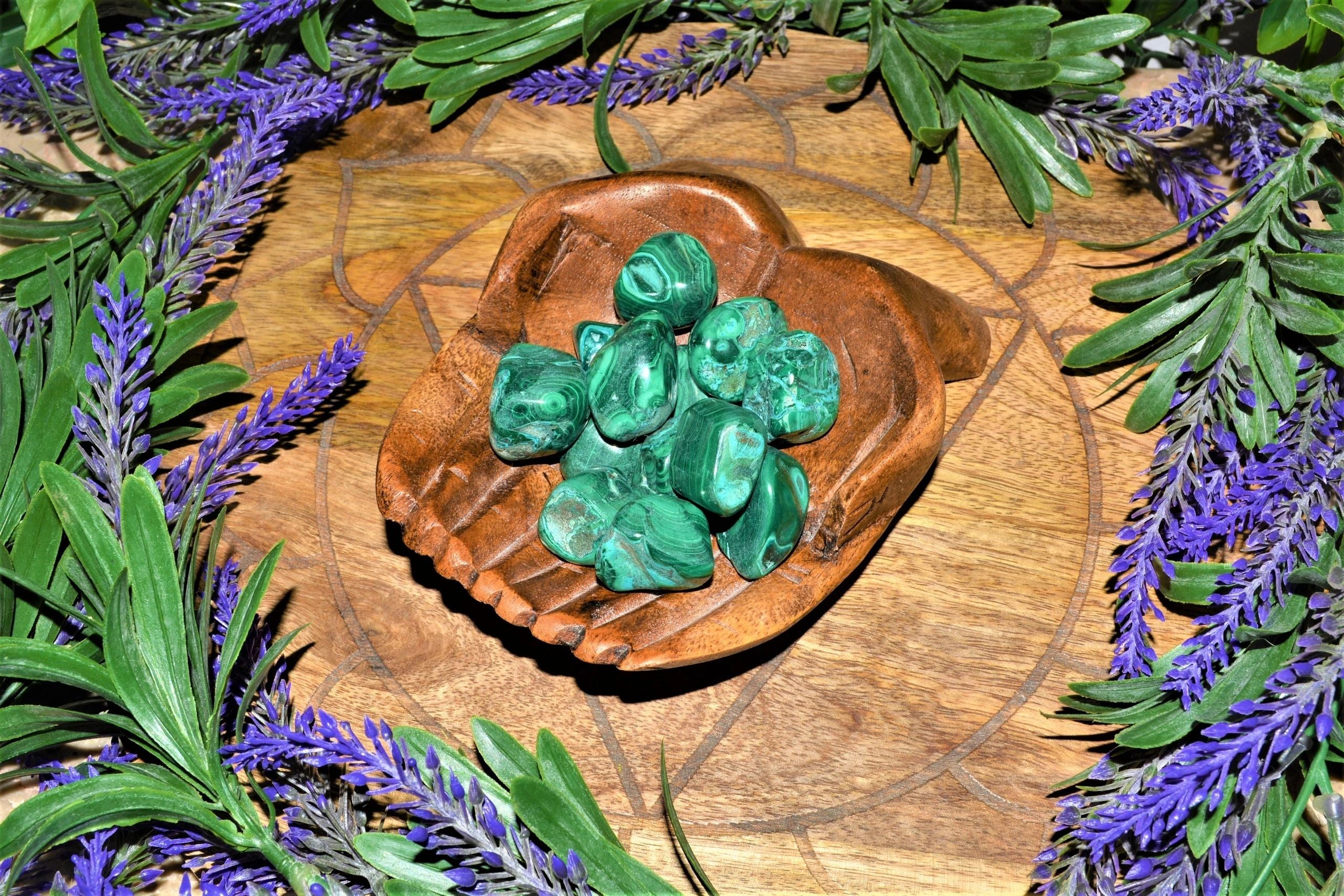 Malachite & Chrysocolla Tumble Medium