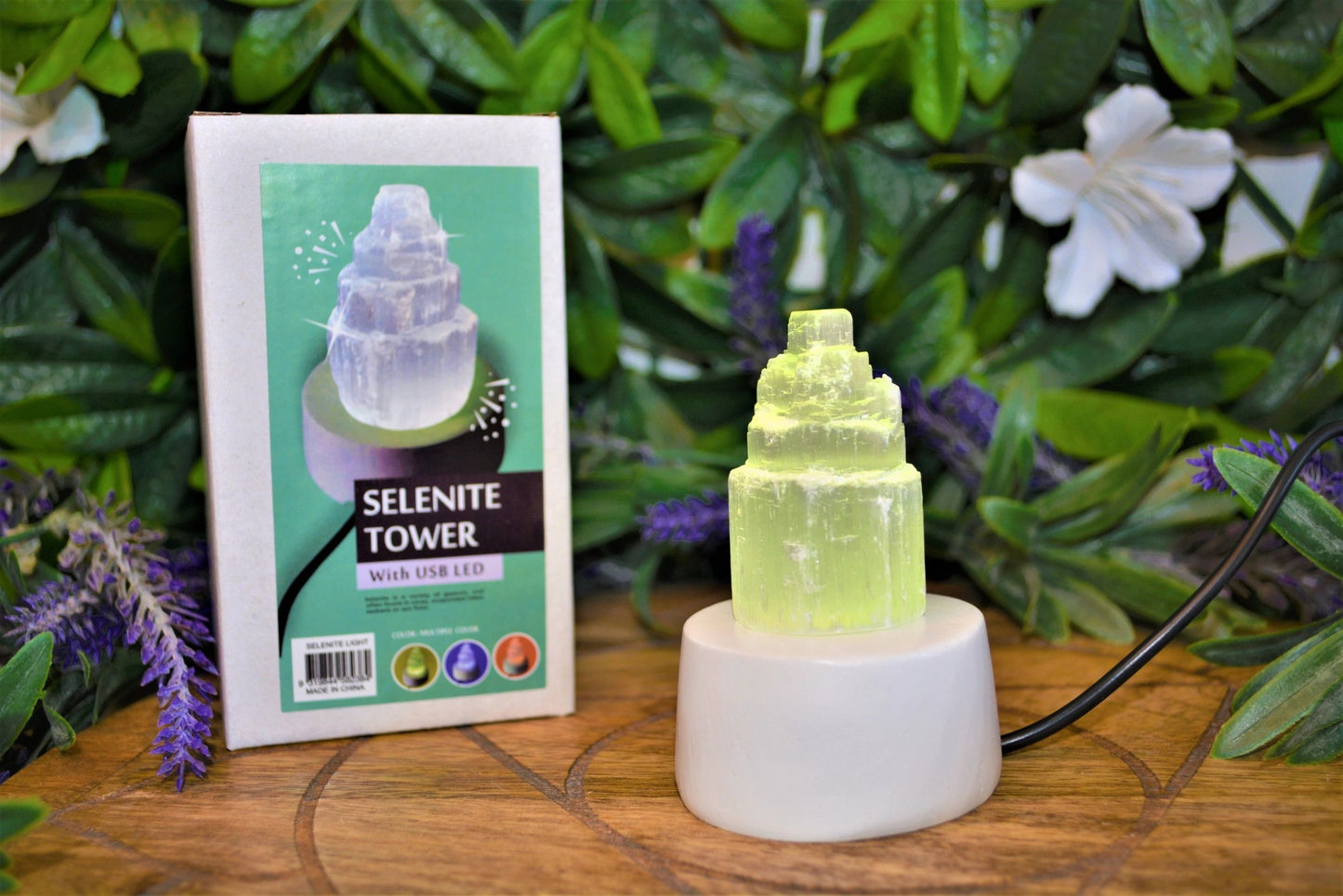 Selenite USB Led Light Tower