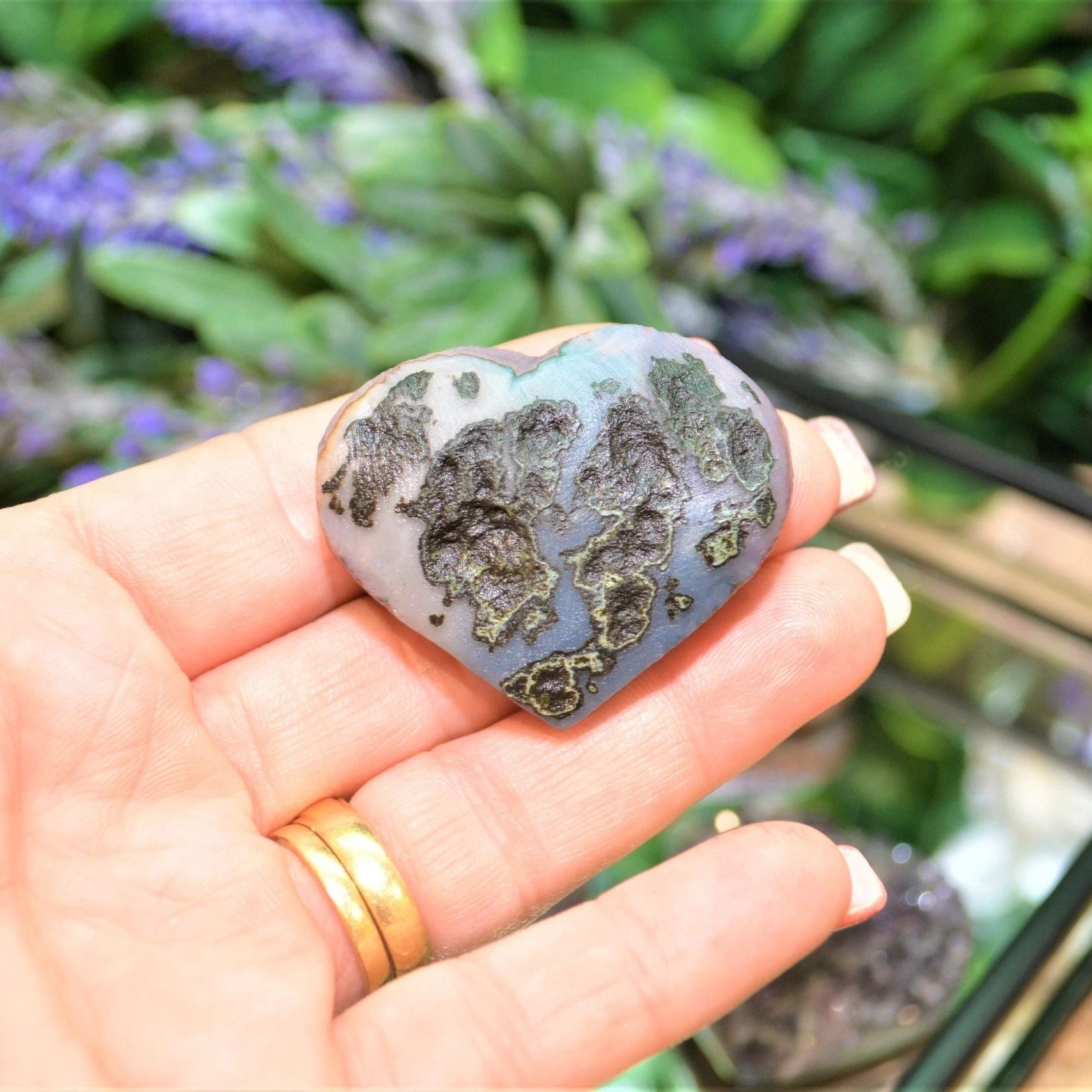 Amethyst Heart Druzy Small
