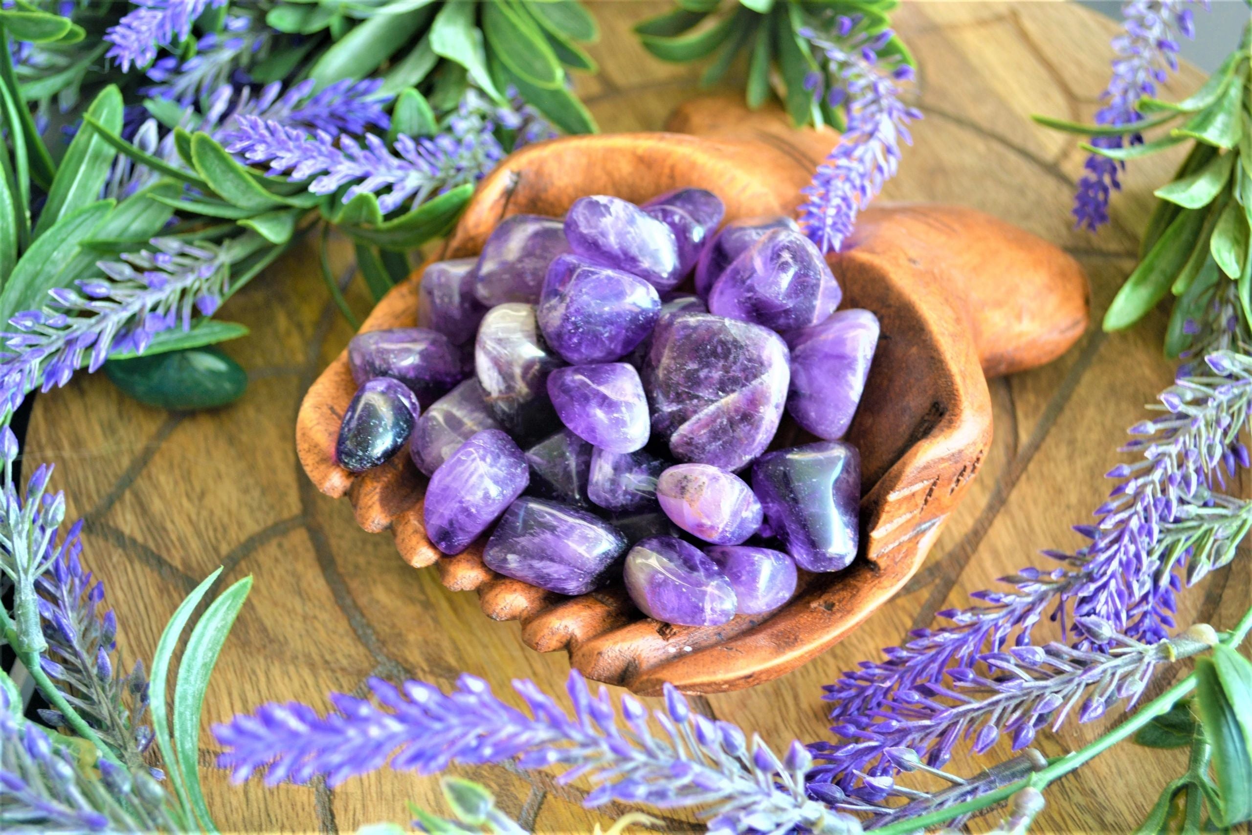 African Amethyst Tumbles