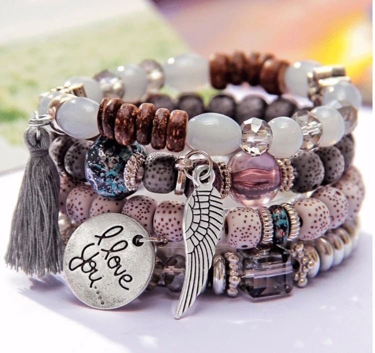 I Love You - Angel Bracelet Set