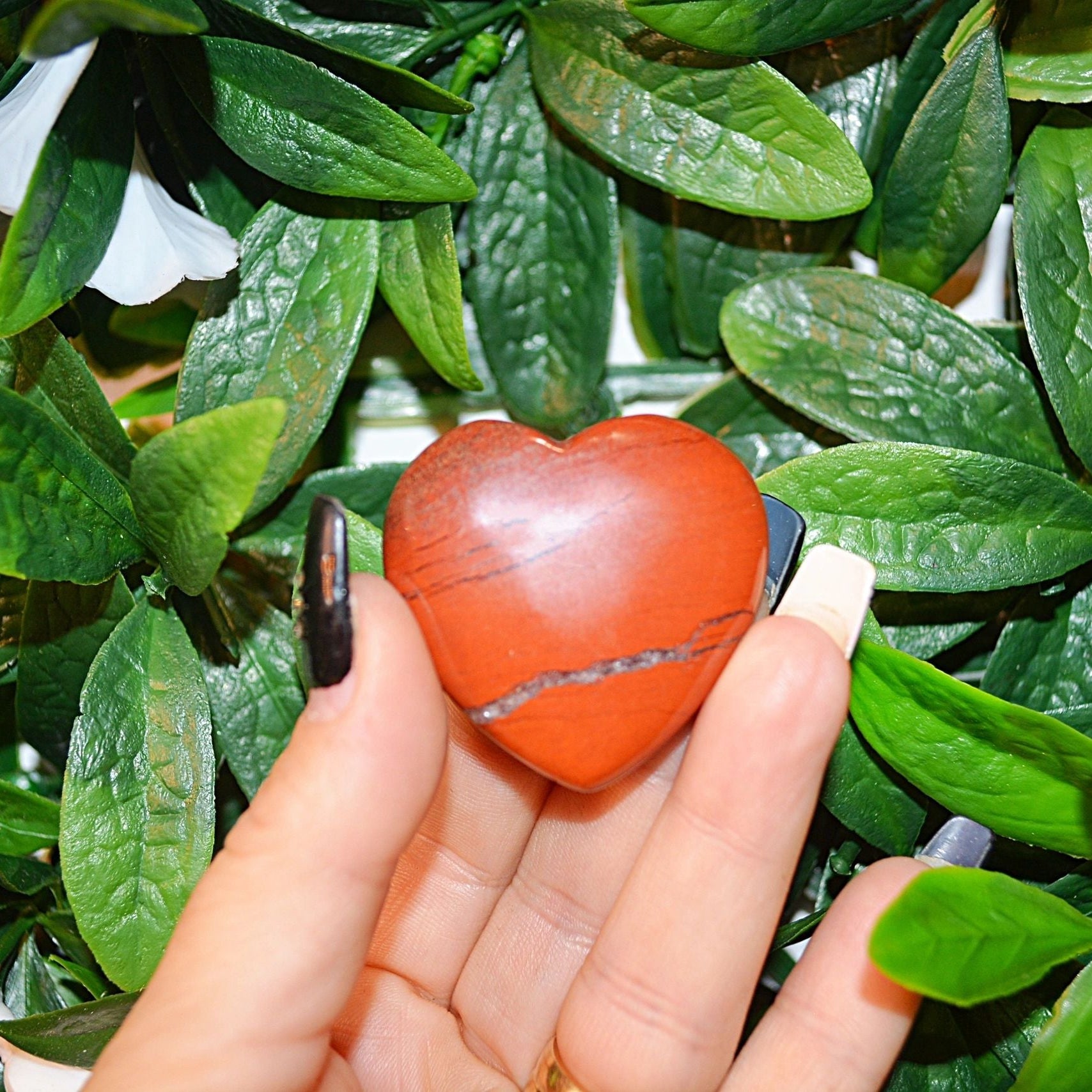 Red Jasper Hearts