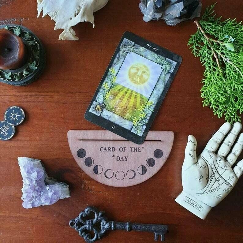 Moon Phase Tarot & Oracle Card Display Stand