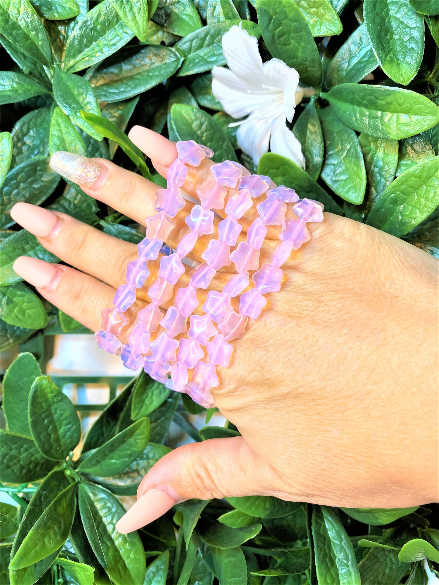 Pink Opalite Star Bracelet