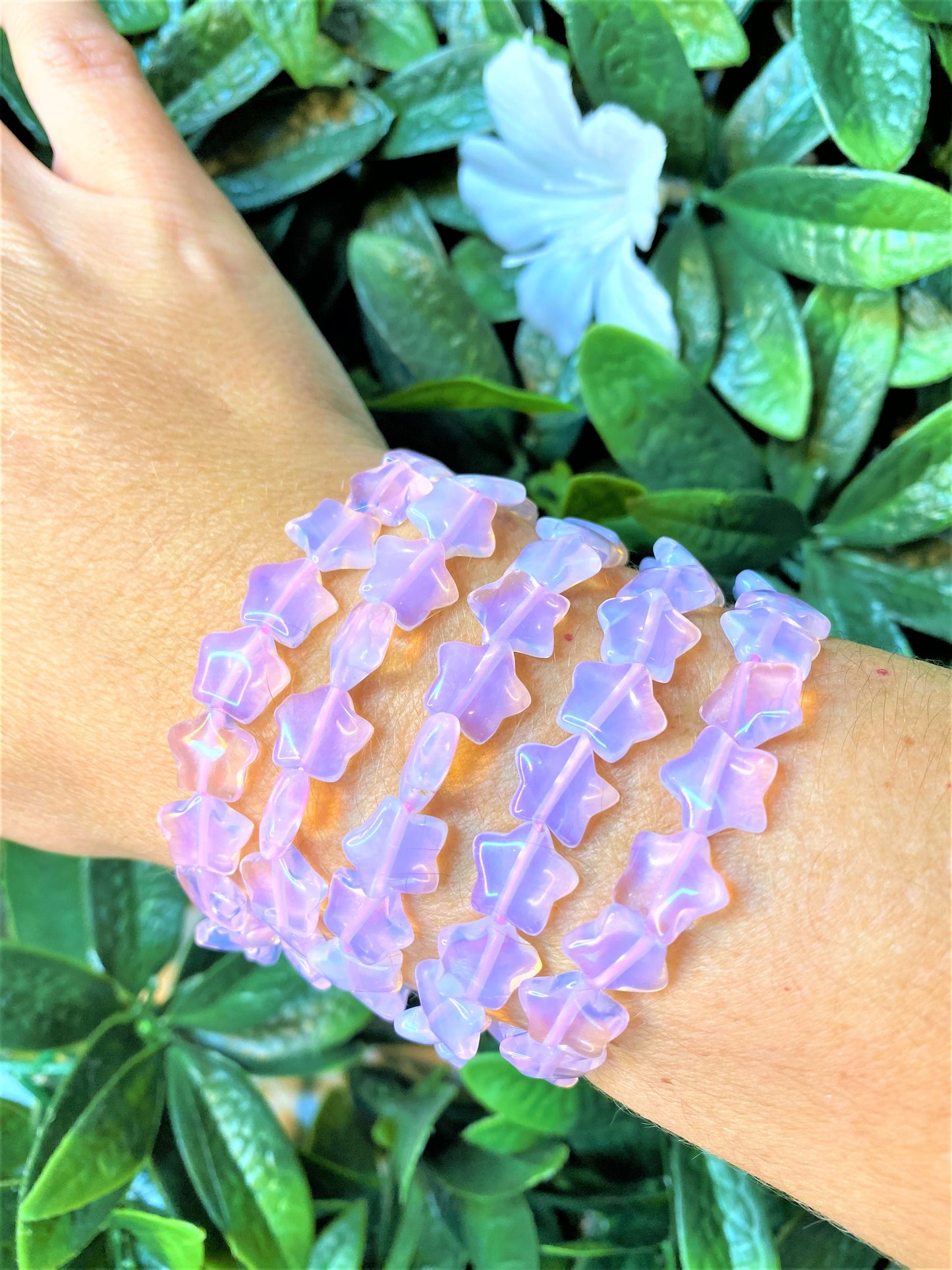 Pink Opalite Star Bracelet