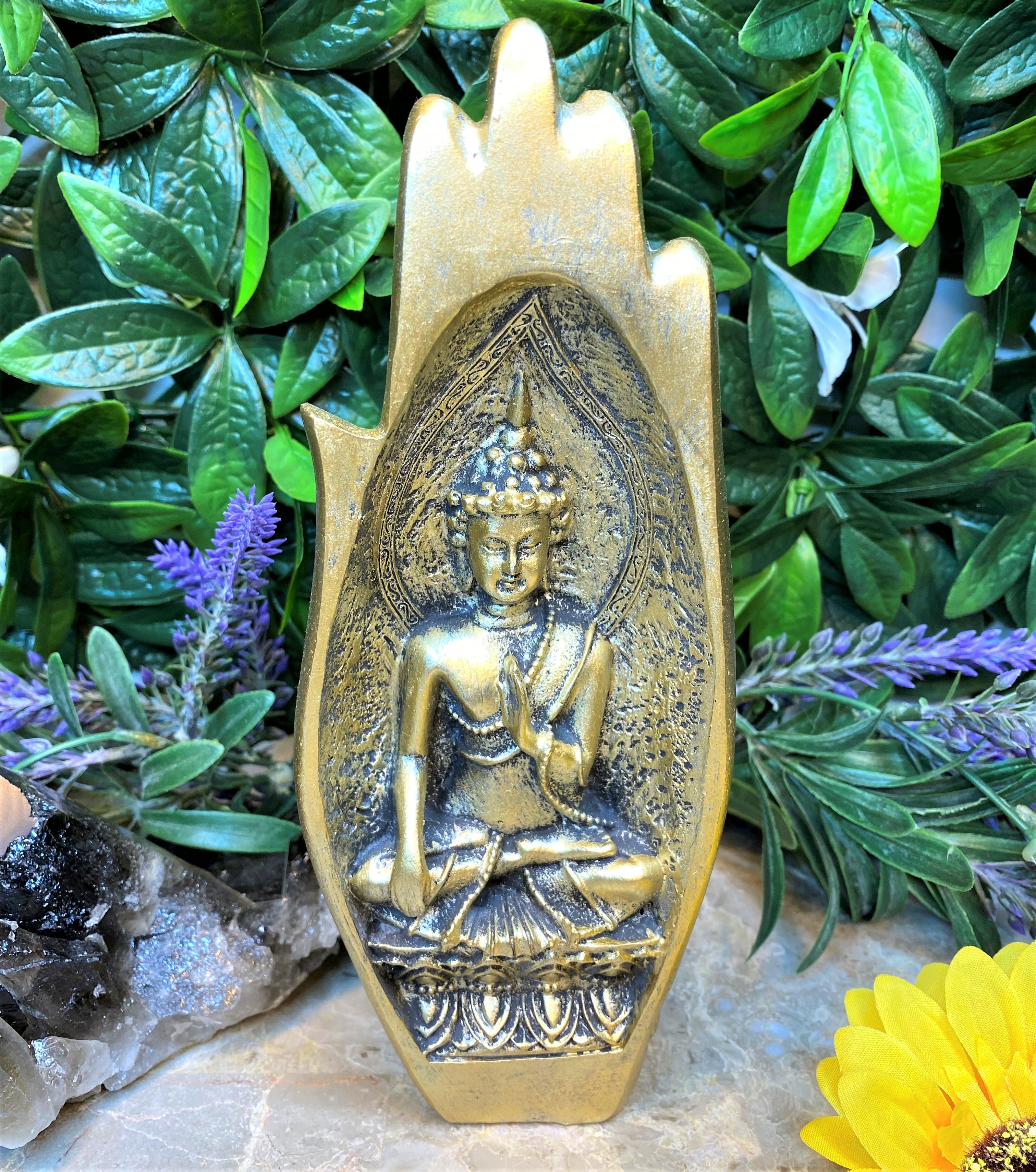 Namaste Buddha Hand Statue