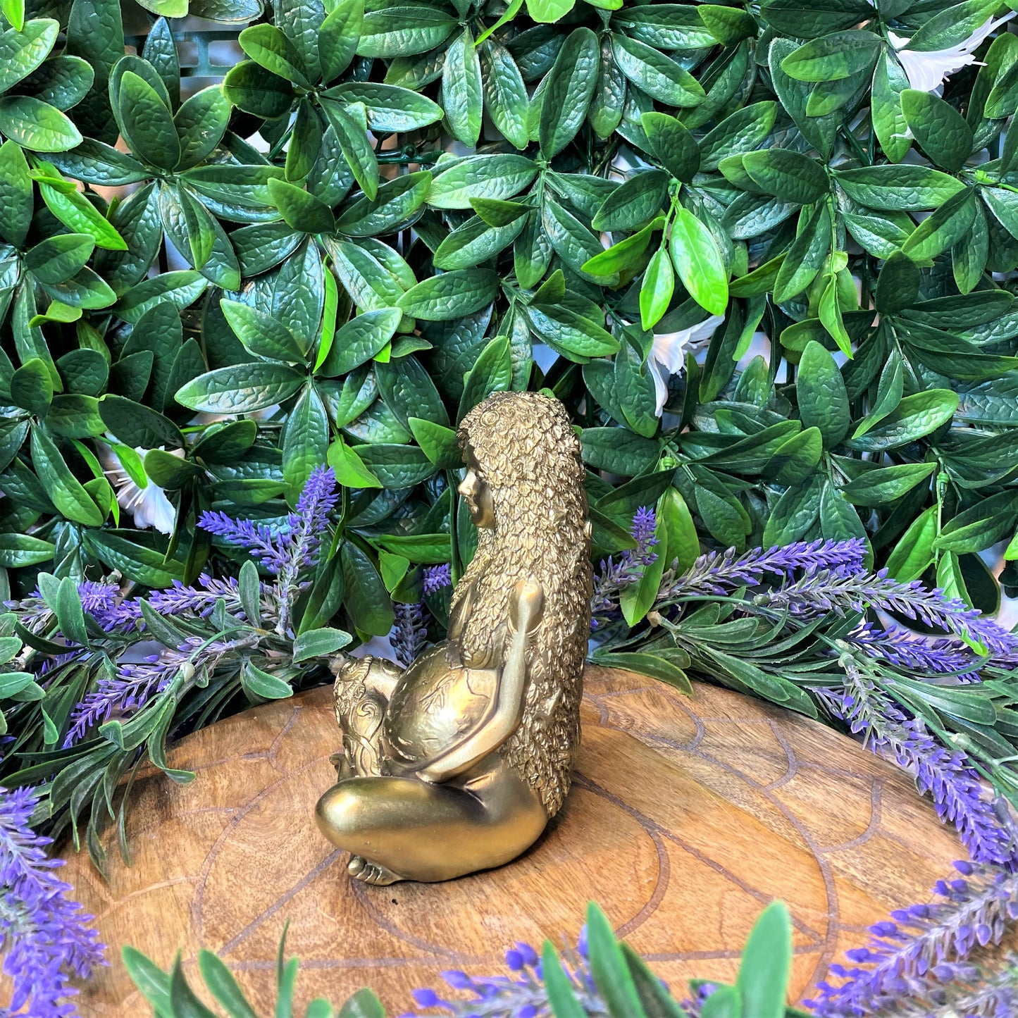 Golden Mother Earth Goddess Figurine