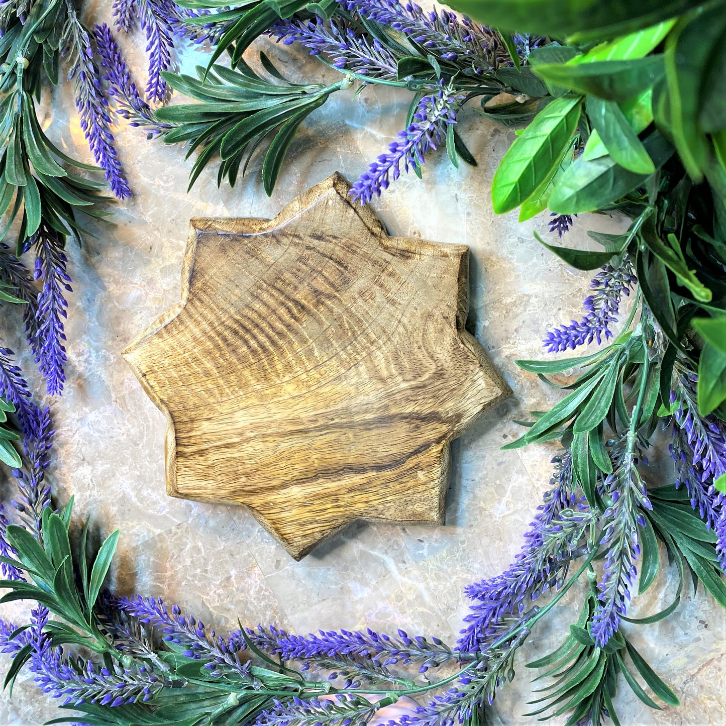 Wooden Lotus Bowl