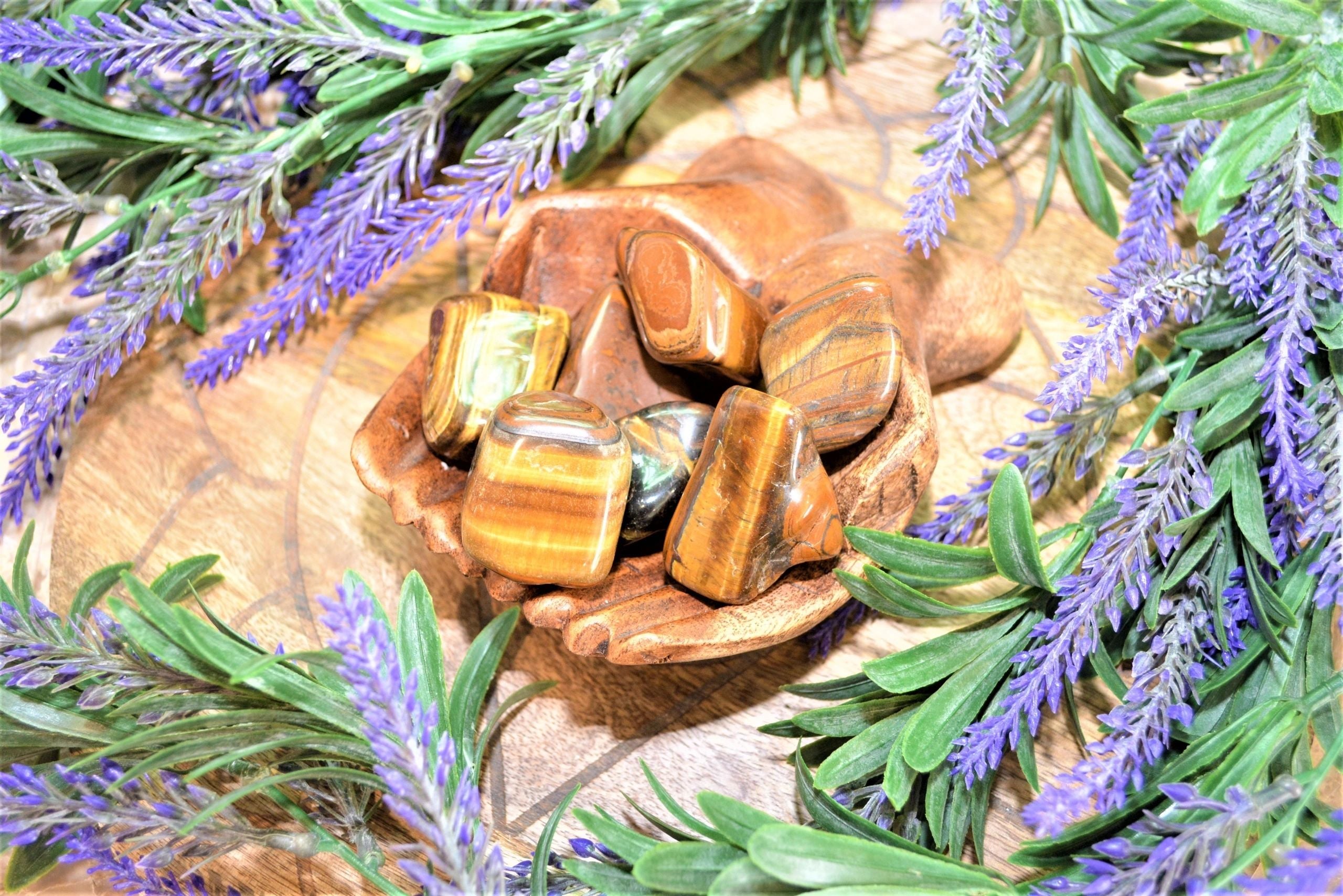 Tiger Eye Tumbles Large