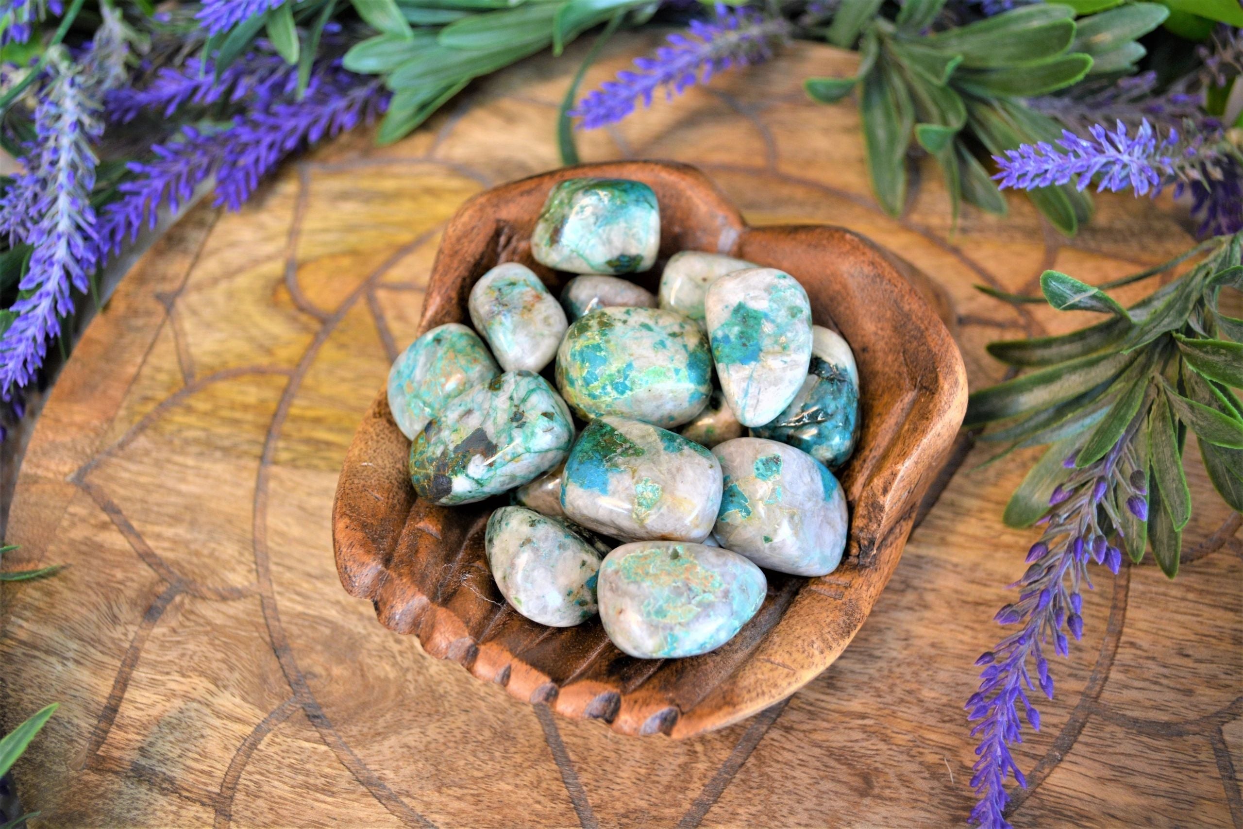 Chrysocolla Tumbles Medium