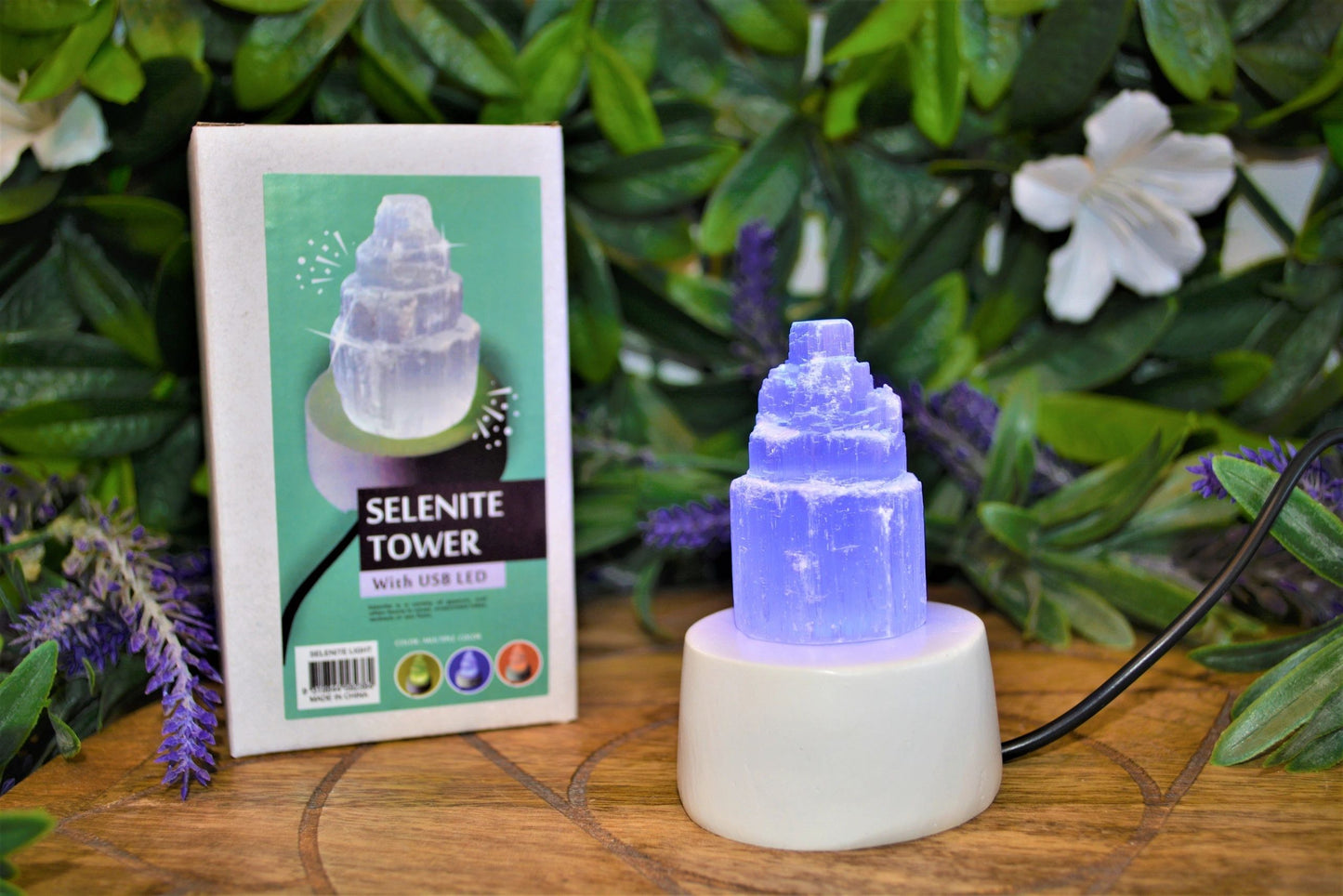Selenite USB Led Light Tower