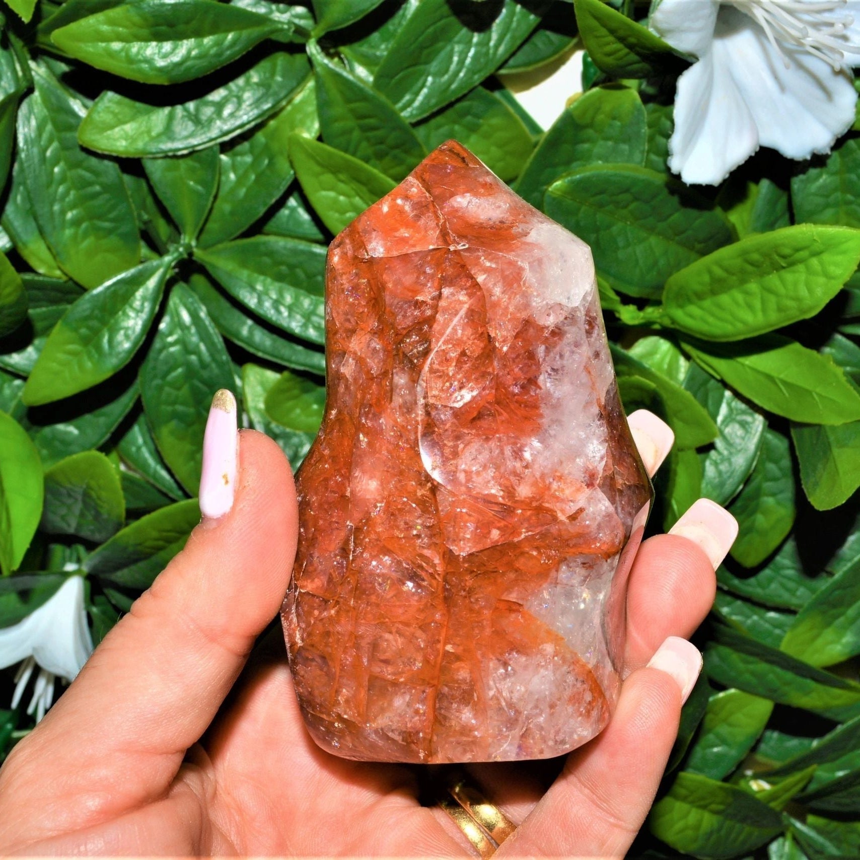 Fire Quartz (Hematoid Quartz) Crystal Flame