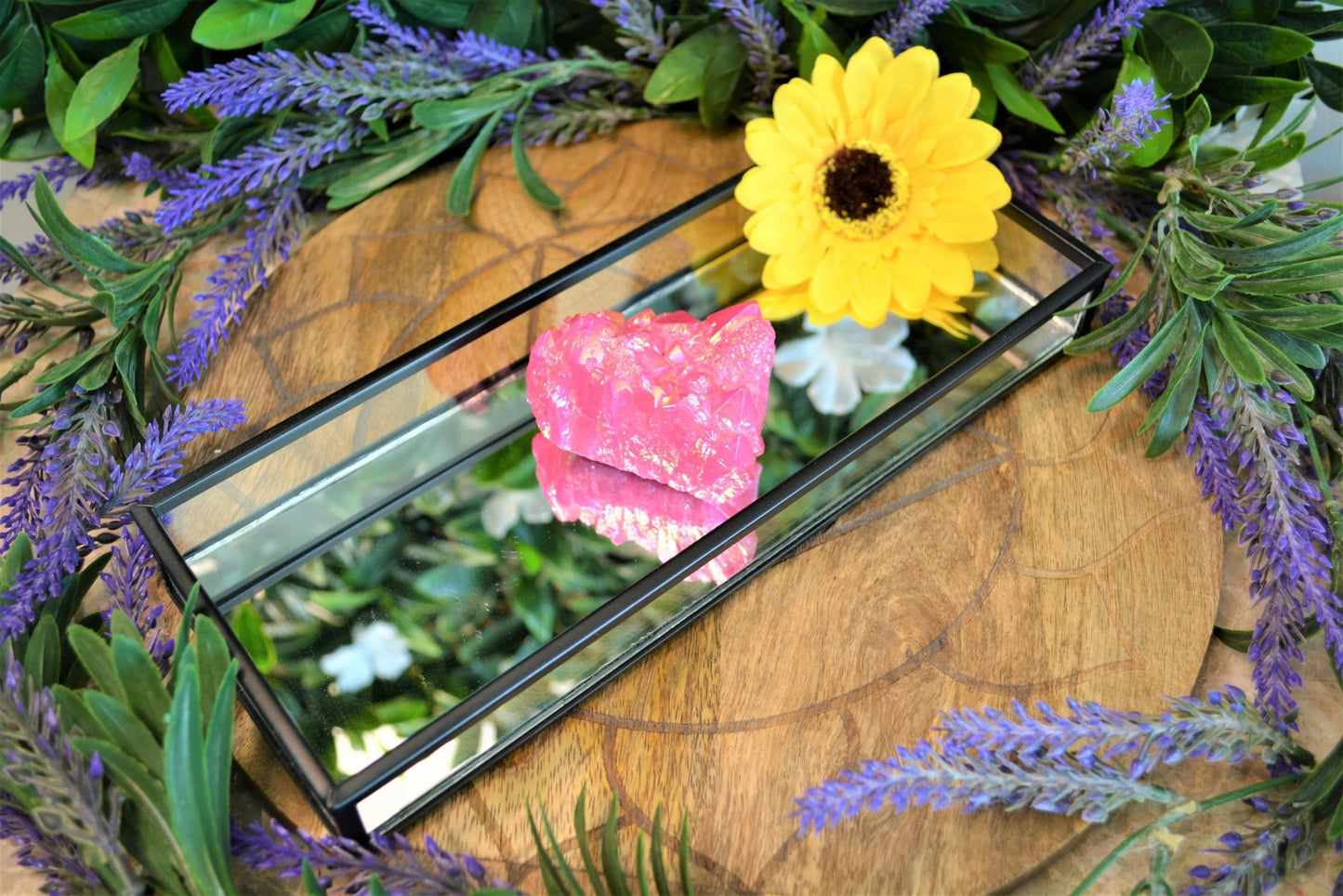 Aura Quartz - Sunshine Yellow, Aqua, Purple & Pink