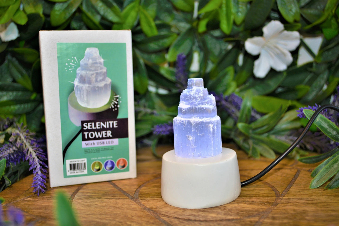 Selenite USB Led Light Tower