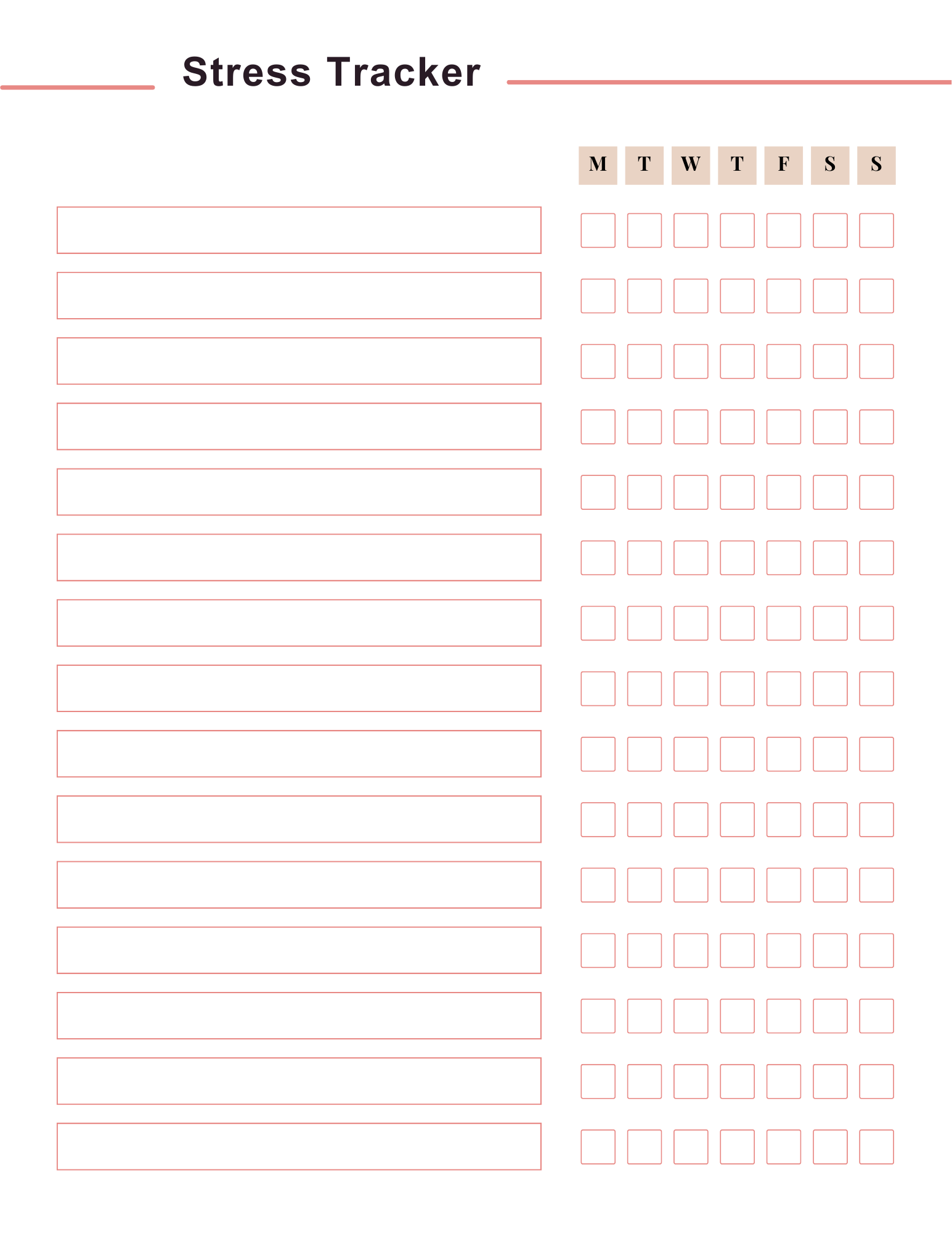 Stress Processing Journal