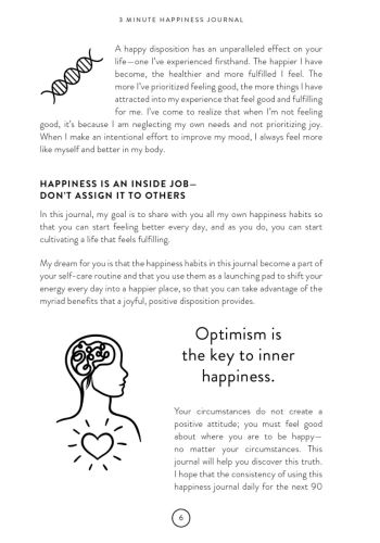 3 Minute Happiness Journal