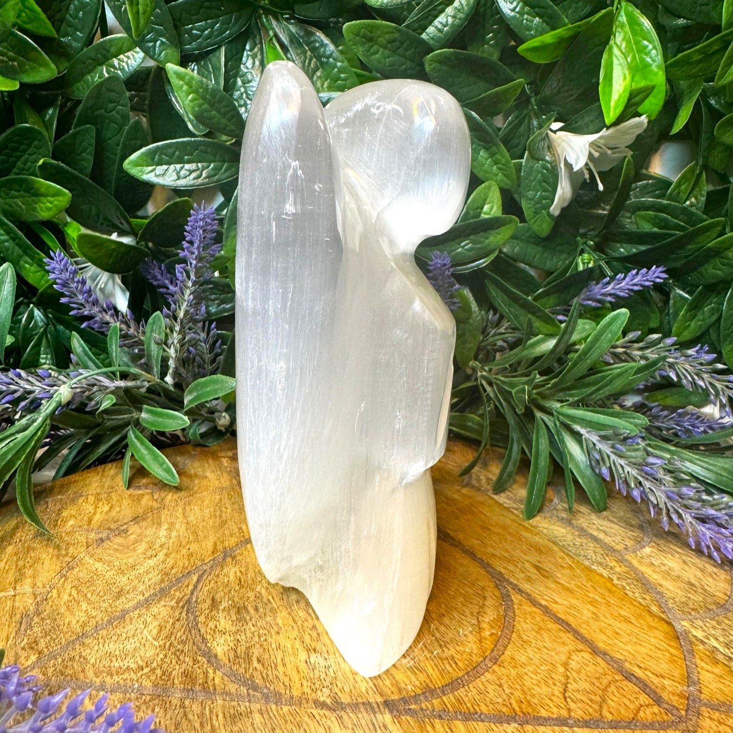 Selenite Angel - Natural Witch | Connect with Divine Energy & Peace
