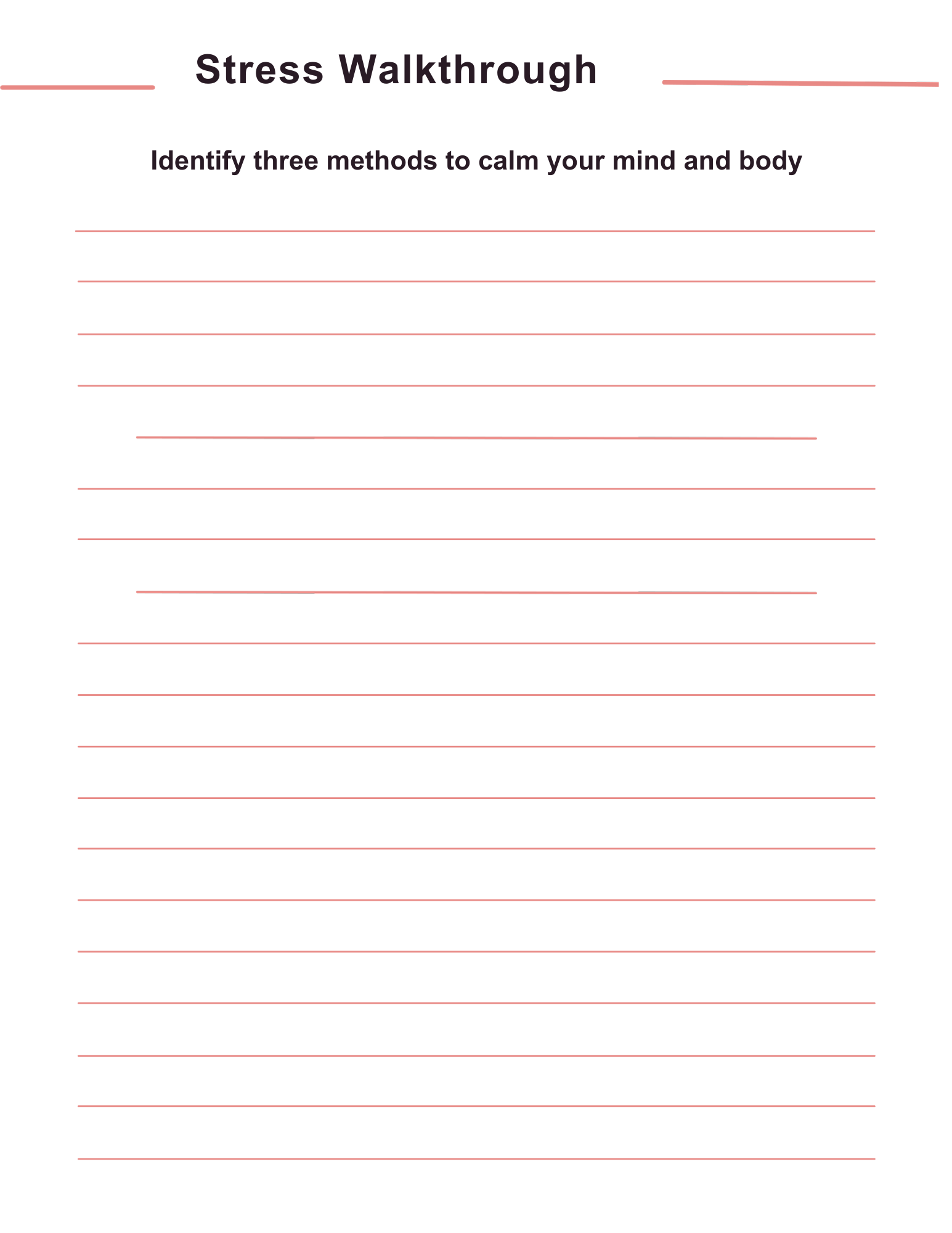 Stress Processing Journal