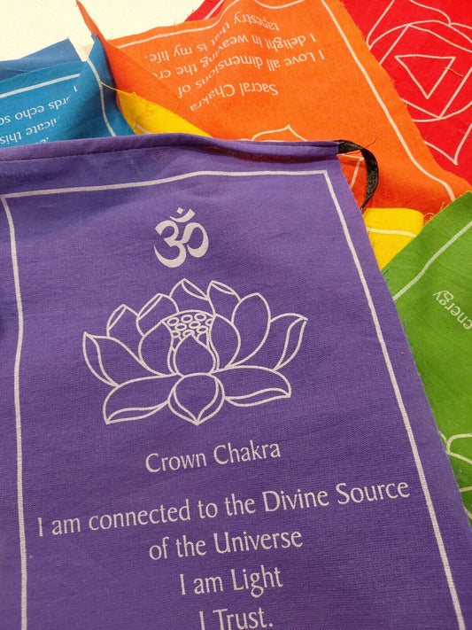 Chakra Affirmation Prayer Flags