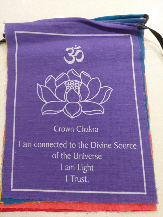 Chakra Affirmation Prayer Flags