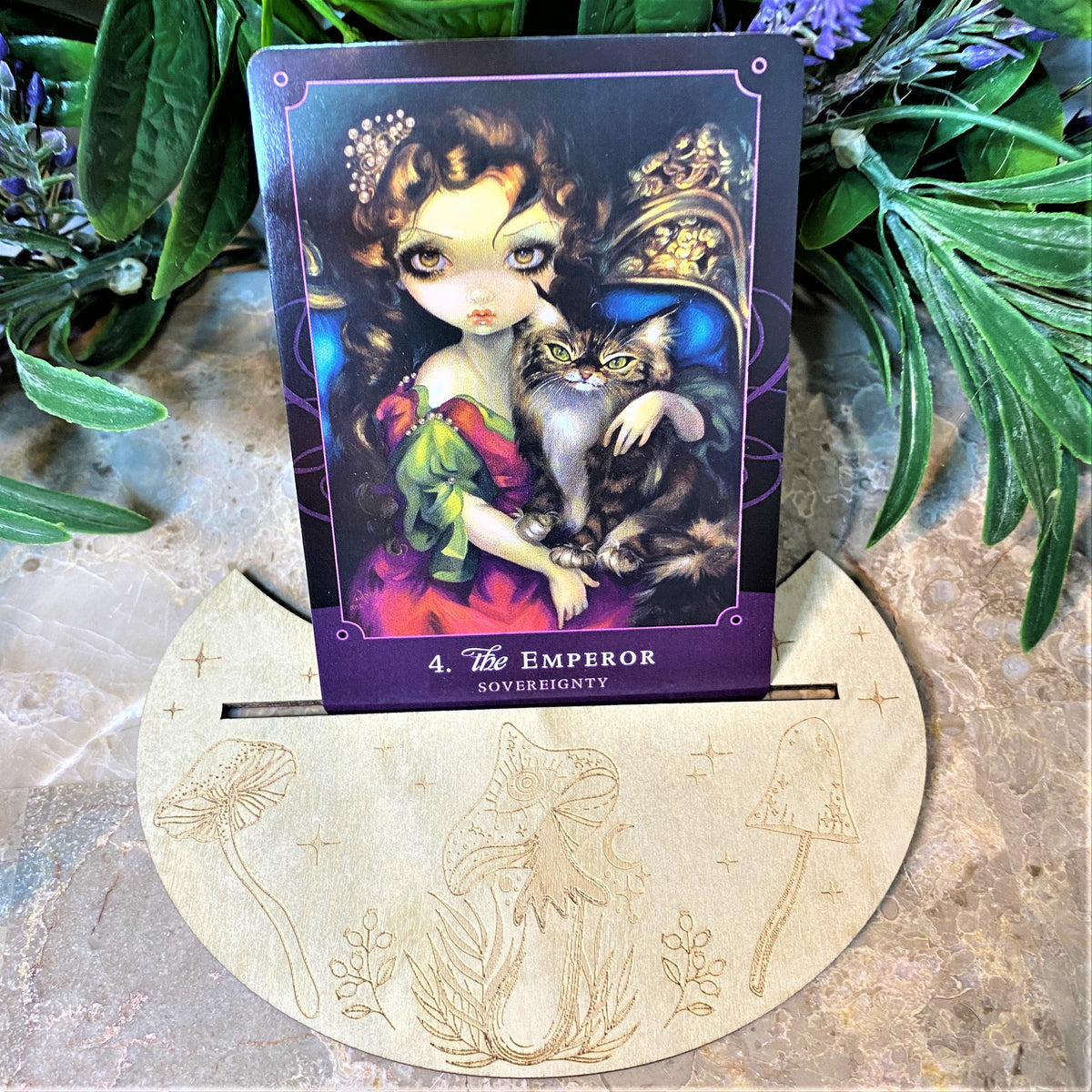 Mushroom Tarot & Oracle Card Display Stand
