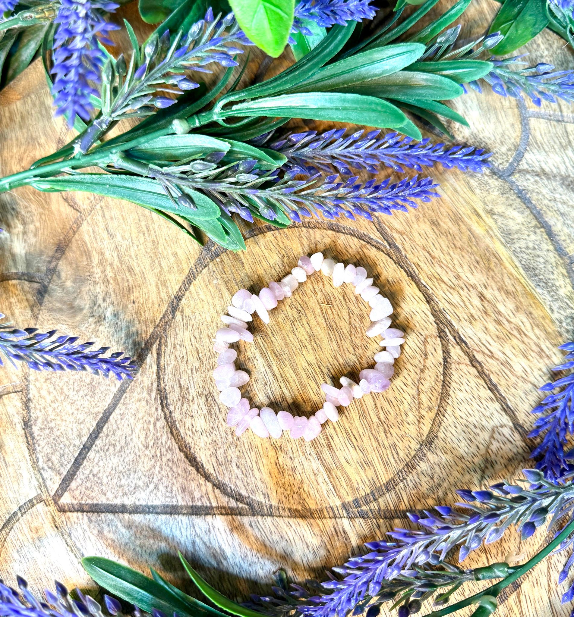 Kunzite Chip Bracelet