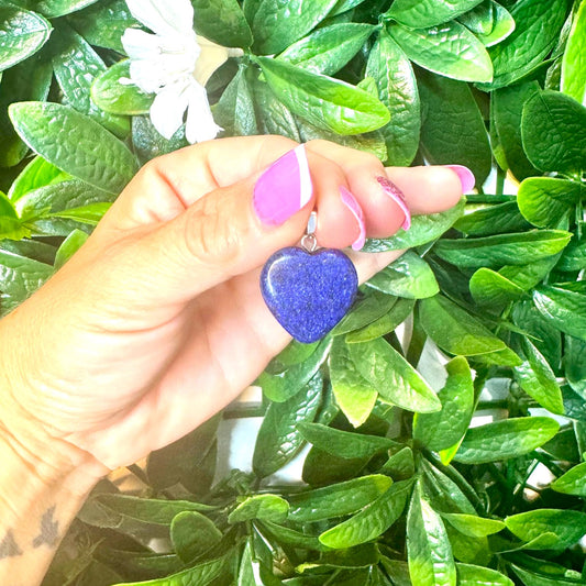 Lapis Lazuli Heart Crystal Pendant