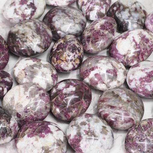 Pink Tourmaline Palm Stone