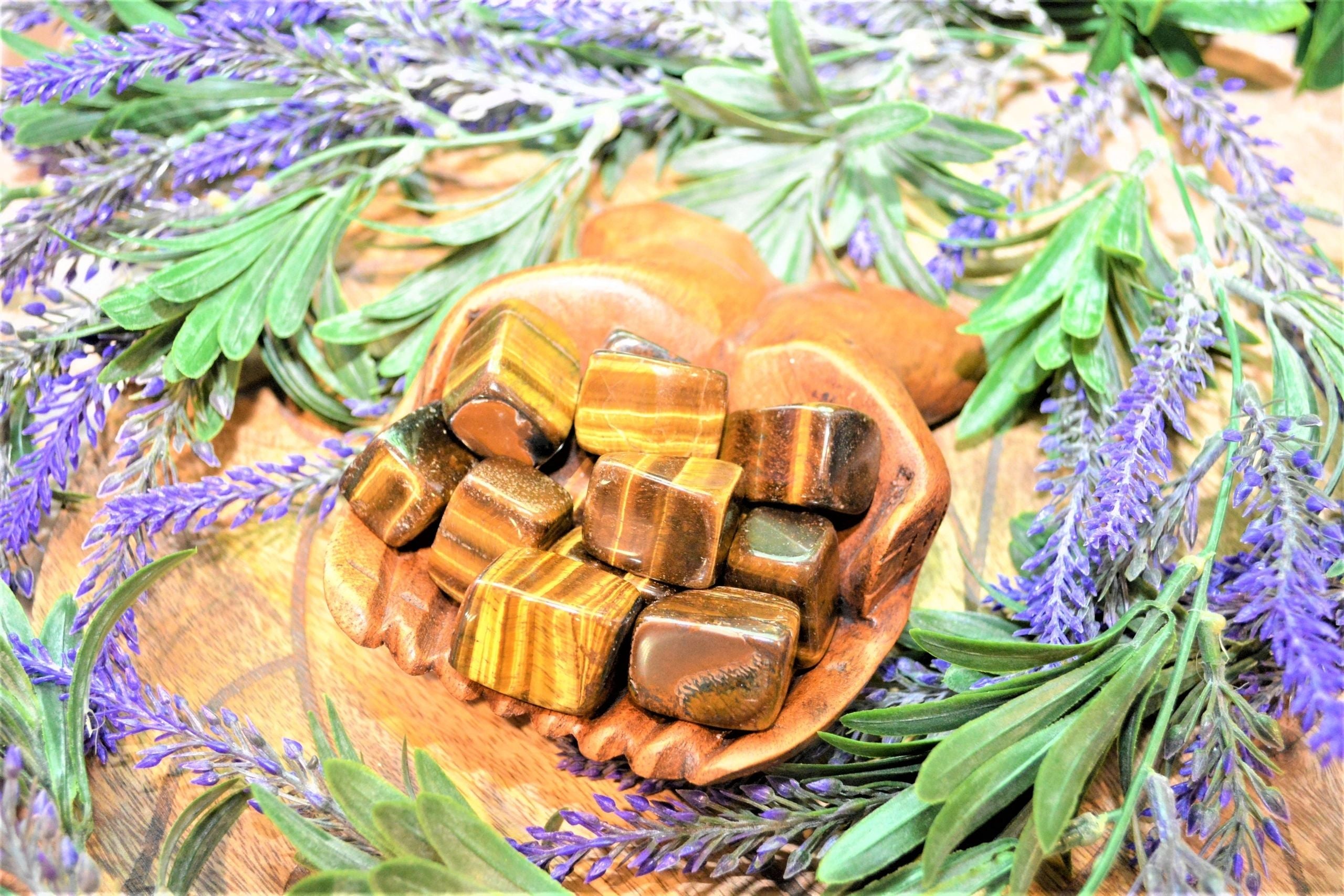 Tiger Eye Tumbles Medium