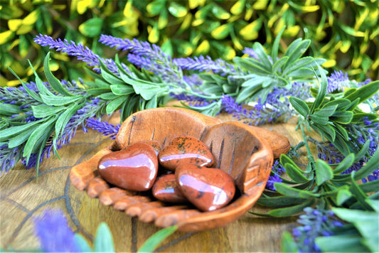 Mahogany Obsidian Hearts