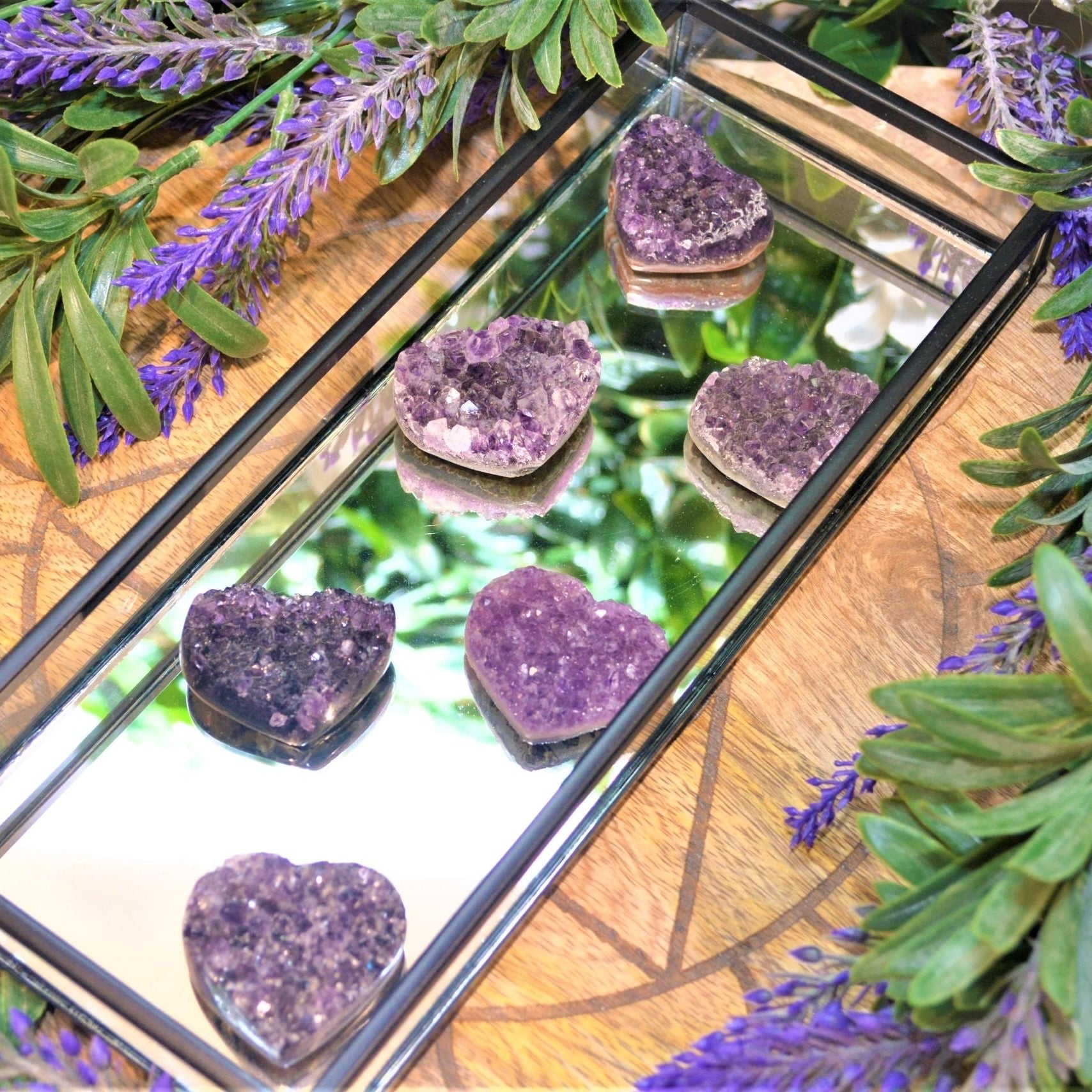 Amethyst Heart Druzy Small