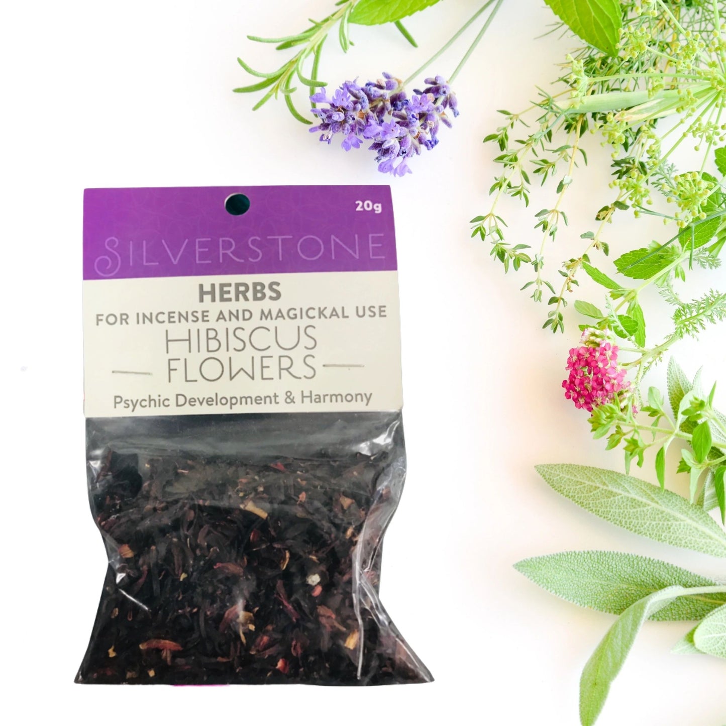 Hibiscus Flowers ~ Dried Herbs ~ Spells ~ 20g packet