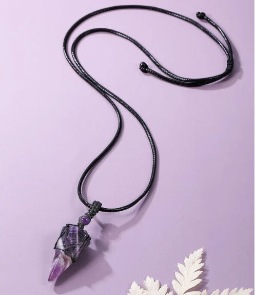 Amethyst Pendant Necklace