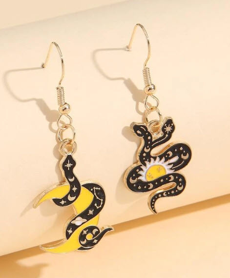 Snake Astrology Earrings