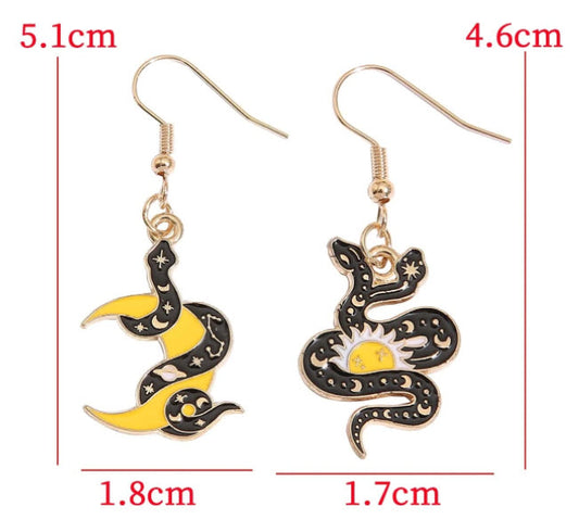 Snake Astrology Earrings